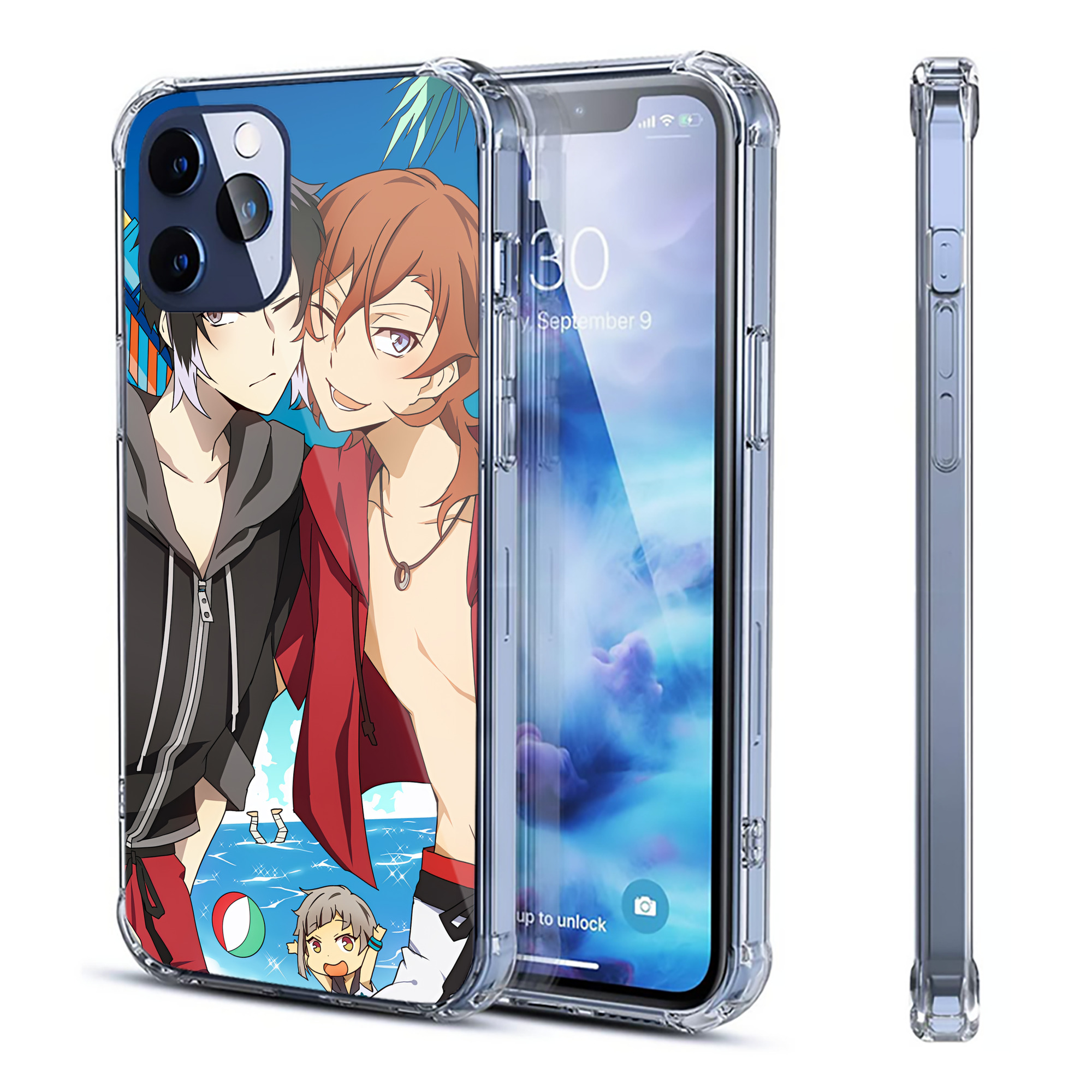（画像用） 文豪ストレイドッグス Bungo Stray Dogs 【iPhone 12シリーズ対応】透明スマホケース（クリアソフトケース）